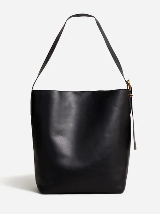 Madewell Handbags - madewell black leather shoulder bucket bag